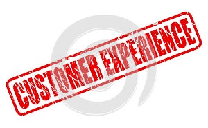 CUSTOMER EXPERIENCE red stamp text