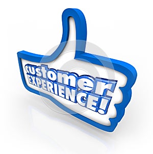 Customer Experience Thumbs Up Symbol Client Satisfaction Enjoyment