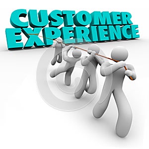 Customer Experience Workforce Clients Pulling Words Satisfaction