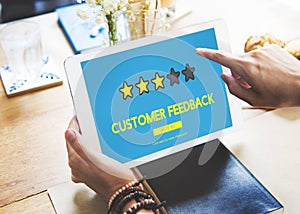 Customer Feedback Comment Vote Review Results Concept