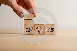 Customer Feedback: Essential service improvement and satisfaction rating.