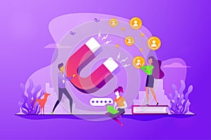 Satisfaction and loyalty concept vector illustration