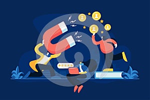 Satisfaction and loyalty concept vector illustration