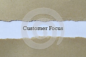 Customer focus