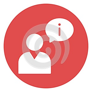 Customer, information Isolated Vector icon which can easily modify or edit