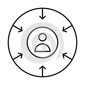 Customer intention, intention Vector Icon which can easily modify