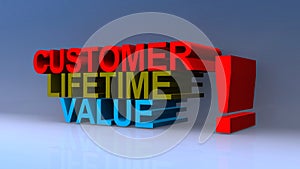 Customer lifetime value on blue