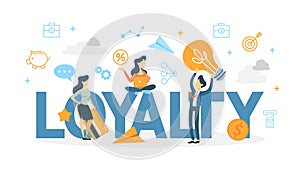 Customer loyalty concept illustration