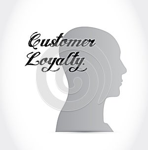 customer loyalty mind sign concept