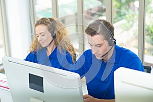 Customer operator helpline service team,center call center service,staff support sale with headset,call center telephone,