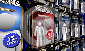 Customer Persona Targeting Best Ideal Buyer Action Figures 3d Il photo