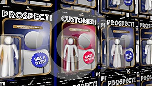 Customer Prospects Action Figures Find New Clients