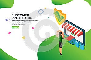 customer protection isometric design