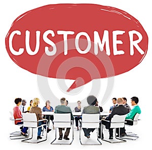 Customer Purchaser Satisfaction Consumer Service Concept
