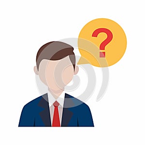 Customer Question icon vector image.