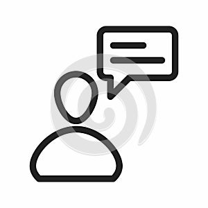 Customer Question icon vector