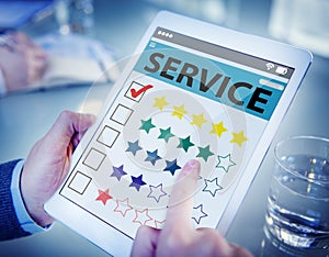 Customer Ranking an Online Service Quality