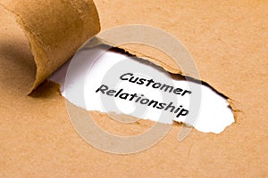 Customer relationship concept