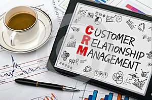 Customer relationship management concept photo