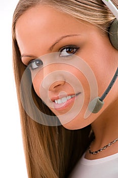 Customer representative girl