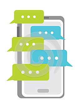 Customer review communication vector illustration
