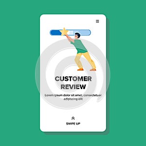 Customer Review Of Product And Service Vector