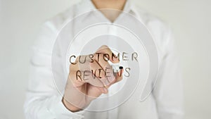 Customer Reviews, Written on Glass