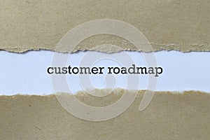 Customer roadmap on paper