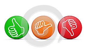 Customer Satisfaction Feedback Review Buttons