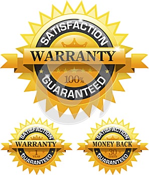 Customer satisfaction guaranteed gold badge