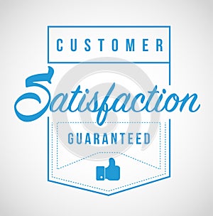 Customer Satisfaction guaranteed Modern stamp