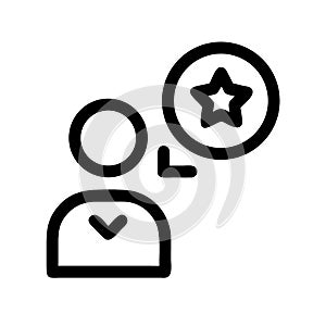 Customer satisfaction icon vector