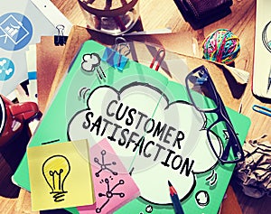 Customer Satisfaction Service Support Assistance Concept