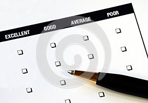 Customer satisfaction survey