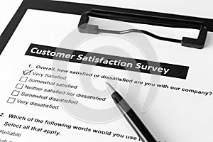 Customer satisfactory survey