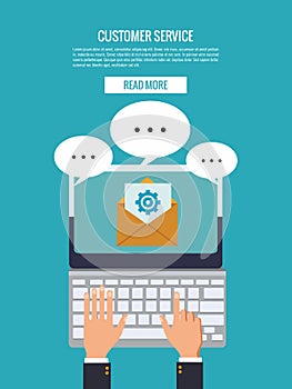 Customer service banner