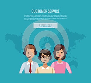 Customer service banner