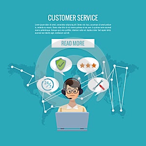 Customer service banner