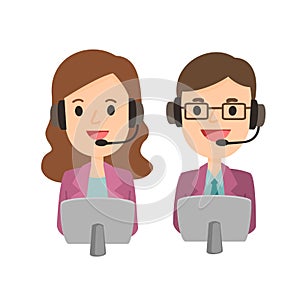 Call Center Vector