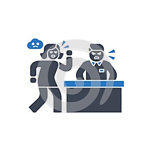Customer Service Complaint Desk Icon