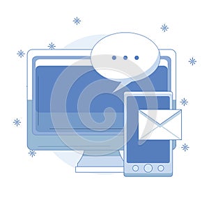 Customer service concept