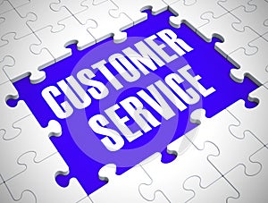 Customer service  concept icon means help and support online - 3d illustration