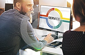 Customer Service Feedback Comment Graphic Concept