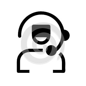 Customer service icon vector