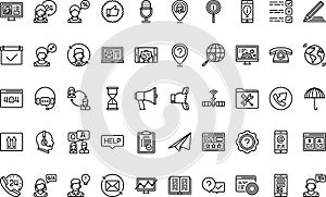 Customer service icons High-Quality Vector Icons Collection with Editable Stroke. Ideal for Professional and Creative photo