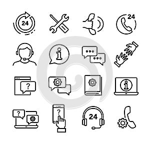 Customer Service Icons Set