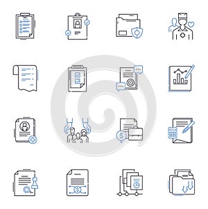 customer service line icons collection. Satisfaction, Empathy, Communication, Assistance, Support, Responsiveness