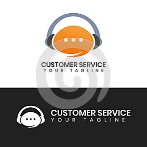 Customer Service Logo Vector Illustration .