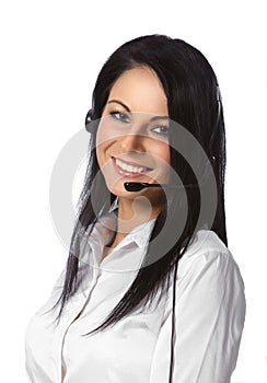 Customer Service Operator White Background