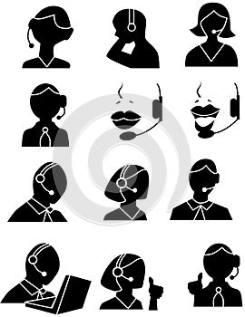 Customer Service People Icons